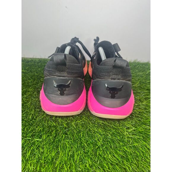 Under Armour Project Rock BSR 3 Training Shoes Black Pink Orange Men’s Size 10 main image 5